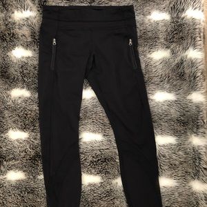 Black Lululemon Running Tights